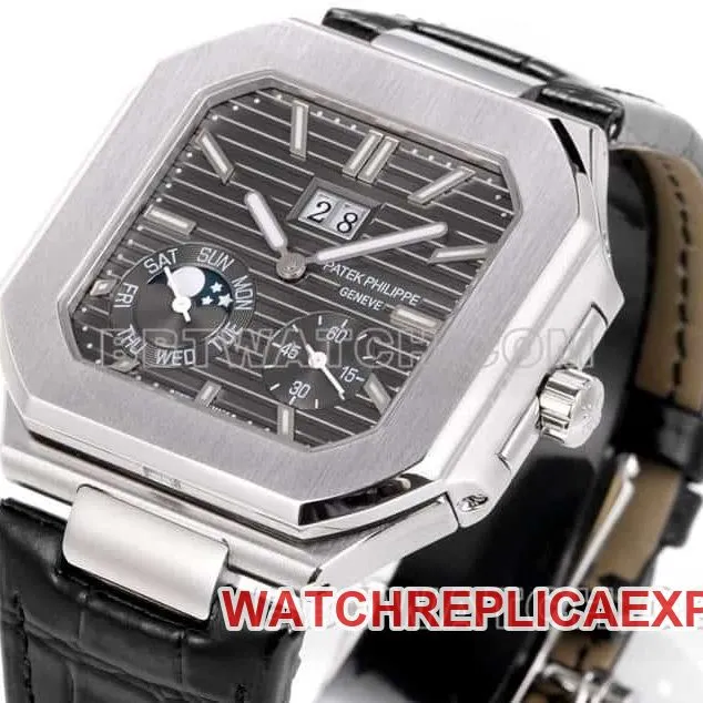 3K factory Patek Philippe CUBITUS top dark gray disk 5822 front real photo