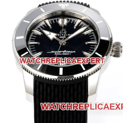 Watch Super Ocean Culture BLS Factory Breitlingblack Dial Rubber Braceletfront Live Photo