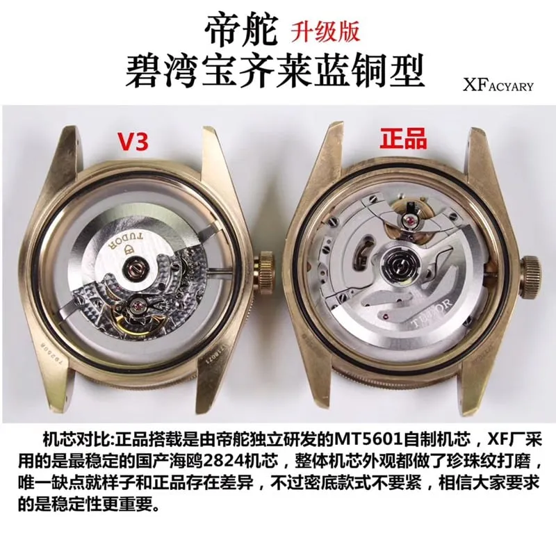 watch xfTudorbronze Biwan series comparison genuine review dial side view