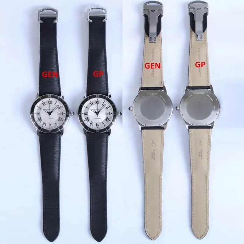 CartierRonde de Cartier series WSRN0002replica genuine and fake comparison evaluation thickness chart