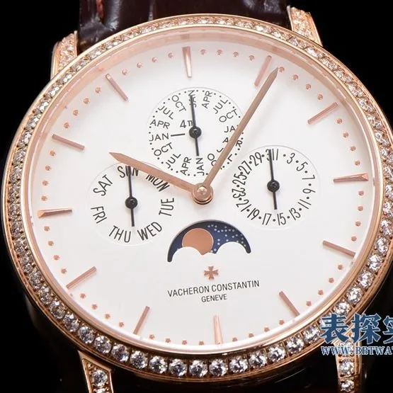top-tiersuper cloneVacheron Constantin Heritage Series Perpetual Calendar Men's Mechanical Watch Details