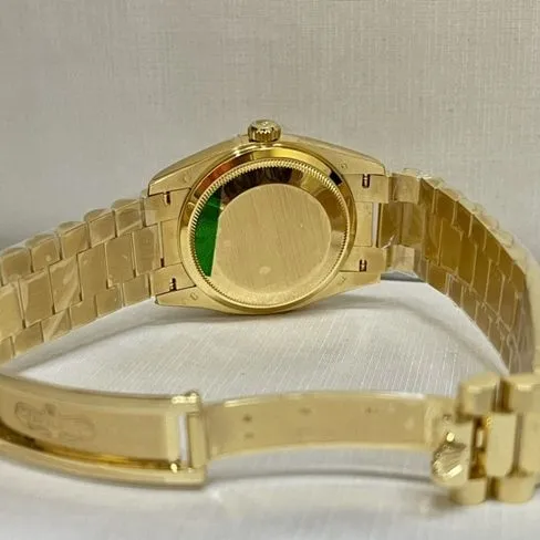 Top-tier watch Rolex men's gold plate gold steel braceletDatejust 36mm South African real diamond watch front view