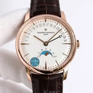 Front view of old Vacheron Constantin loft craftsman series 6610C/000G-B511 watch