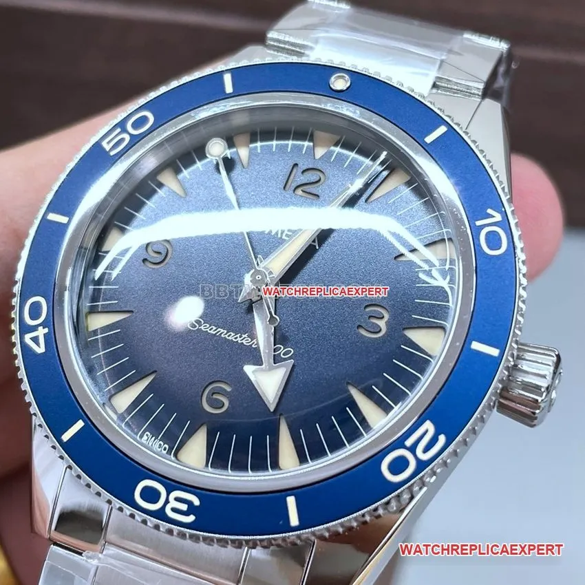 VS factory Omega Seamaster super A 2024 new blue plate 234.30.41.21.03.001 front real picture