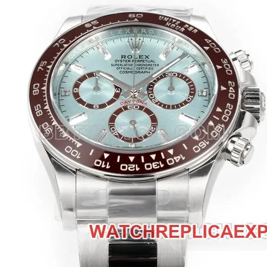 1:1replica watch JF factory DaytonaRolex ice blue dial4131 mechanical 40mm front live photo