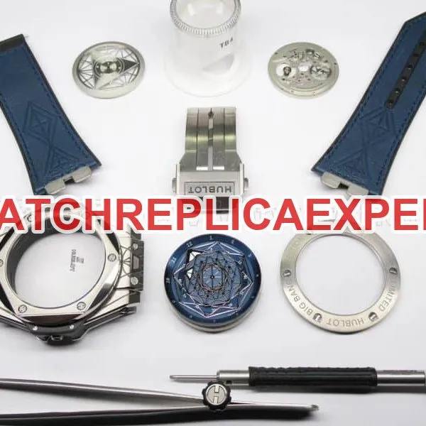 Hublot Tattoo Titanium Blue Watch Review - Unique Aesthetic Front View