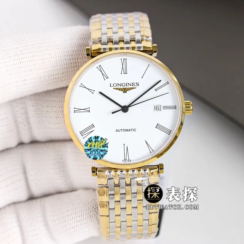 Longines classic watch, Jialan watch, side view