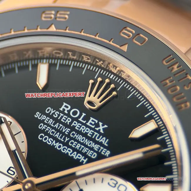 CBD Factory Daytona optimal watch Rolexrose gold Le Mans black dial4132front live photo
