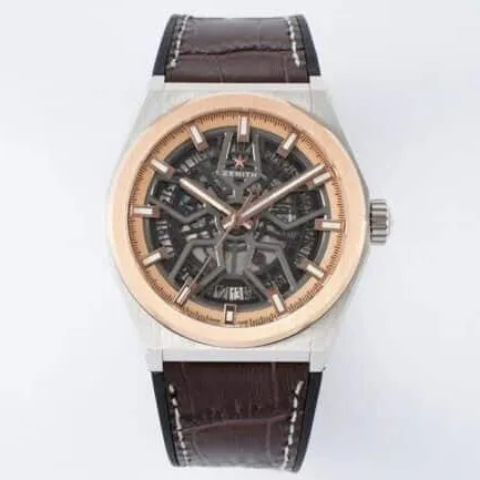 top-tier replicaLF Zenith DEFY series black dial new upgraded version men's watch front view