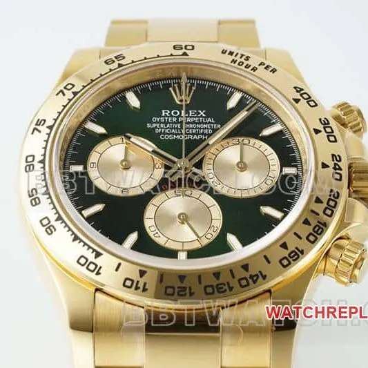 APS factory Rolex Daytonatop-tier 1:1super clonegreen dialsteel bracelet model 126508front live photo