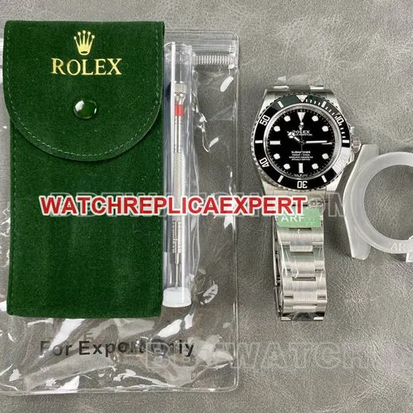 Rolex collectible watch ARF FactorySubmariner41mm no calendar Black Submariner3230movementside live photo