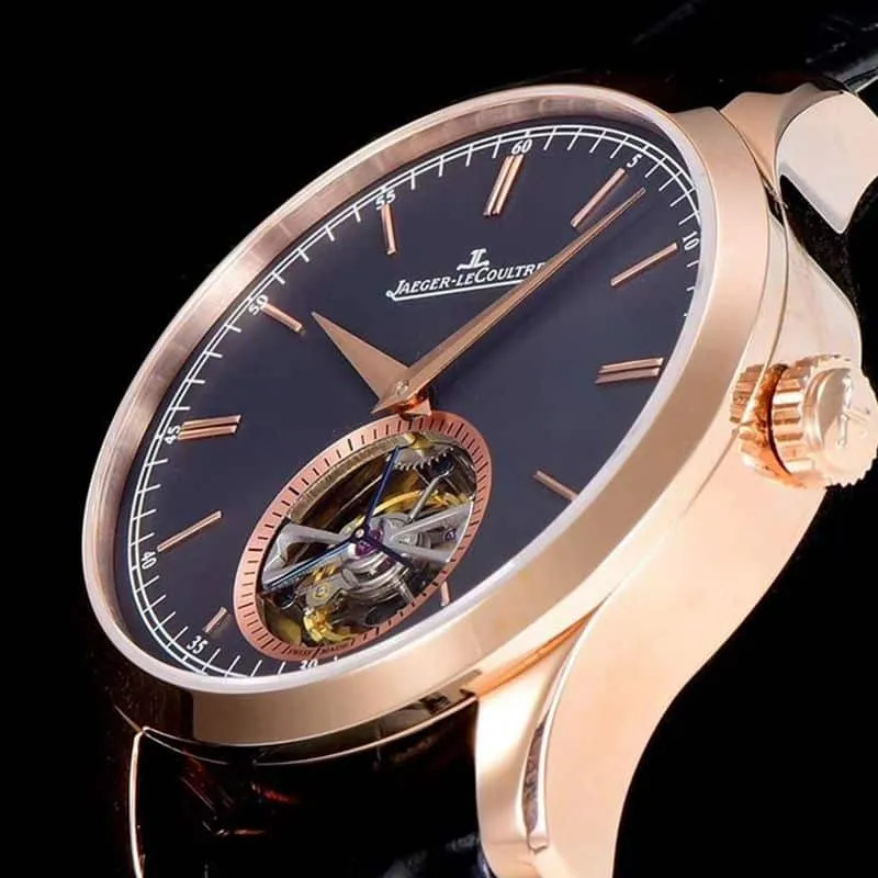 Jaeger-LeCoultre watch master 1662451 series Cal798 automatic genuine tourbillon men's watch detail shots