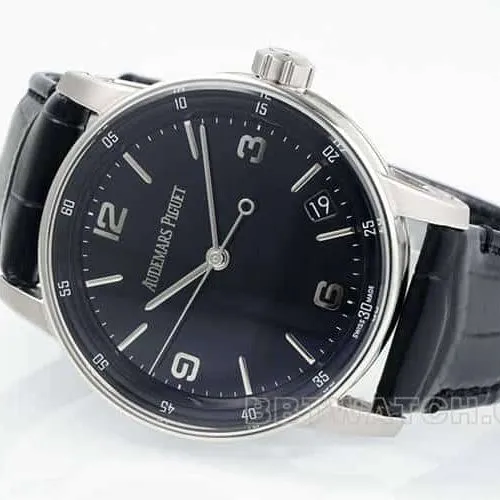 APSAudemars PiguetCODEtop-tier 1:1super cloneblack dialleather strap model 15210front live photo
