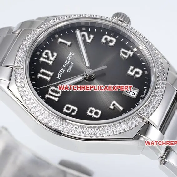 PPF FactoryPatek Philippe1:1super cloneblack dial7300/1200A-010front live photo