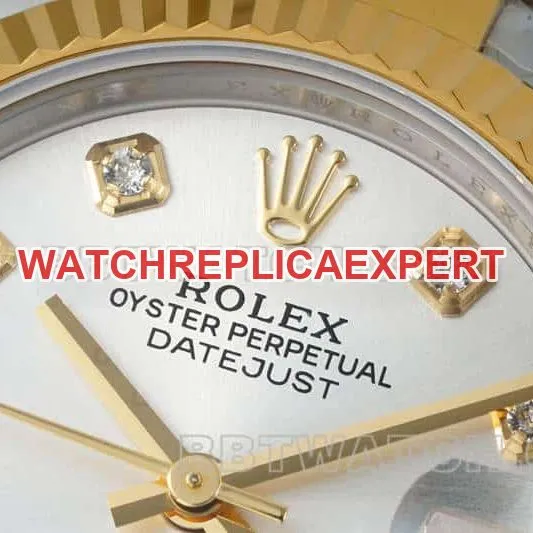 ARF FactoryRolex log top-tier 1:1super clonesilver dial31mm gold triple link 278273front live photo