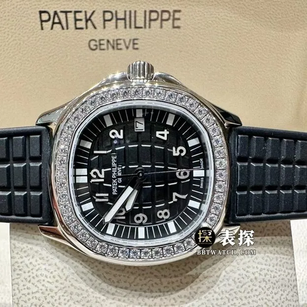 MMA factory Patek Philippe5067A1:1super watch ladies black dial rubber model picture and price front live photo