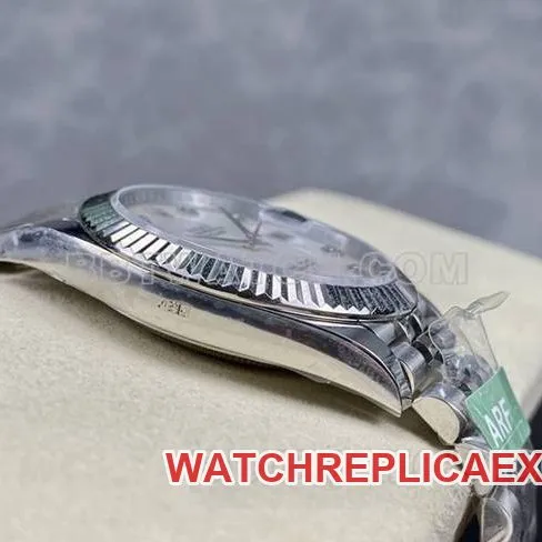 Rolextop-tier watch ARF Factory log 41mm mother-of-pearl plate 3235 steel bracelet front live photo