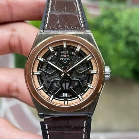 top-tier replicaLF Zenith DEFY series black dial new upgraded version men's watch front view