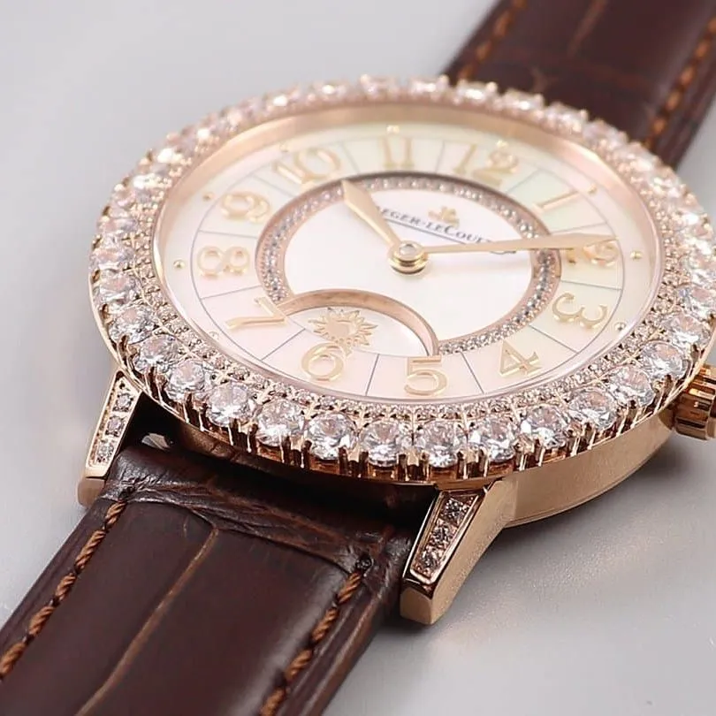 super cloneJaeger-LeCoultre dating ladies' watchq3523570 mechanical high quality bracelet figure