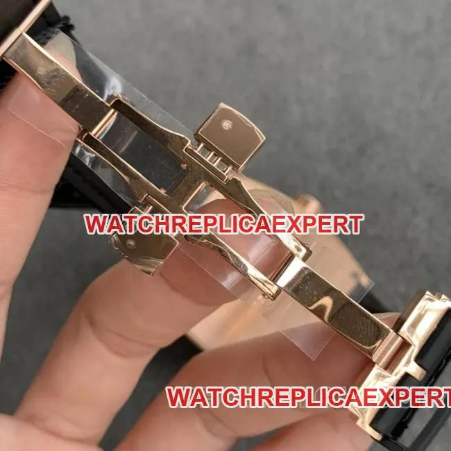 Frank Muller ABF factory top-tier watch V45black dial gold case leather braceletfront live photo