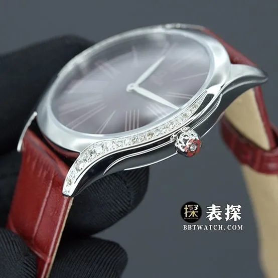 Omega Diefei top-tier high-quality watch women's red dial bracelet model pictures and prices side live photo