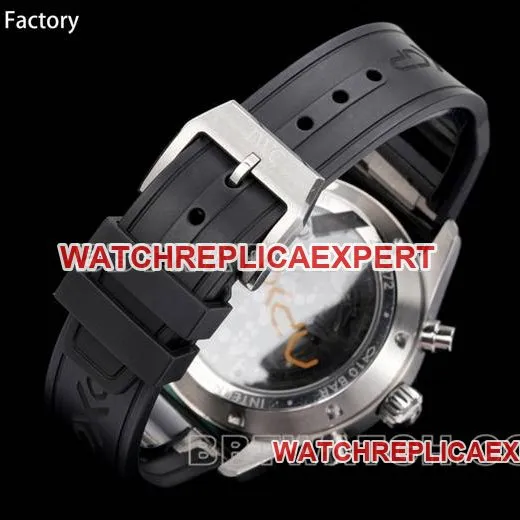 top-tier watch pilot TWS factory IWC black dial rubber model front live photo