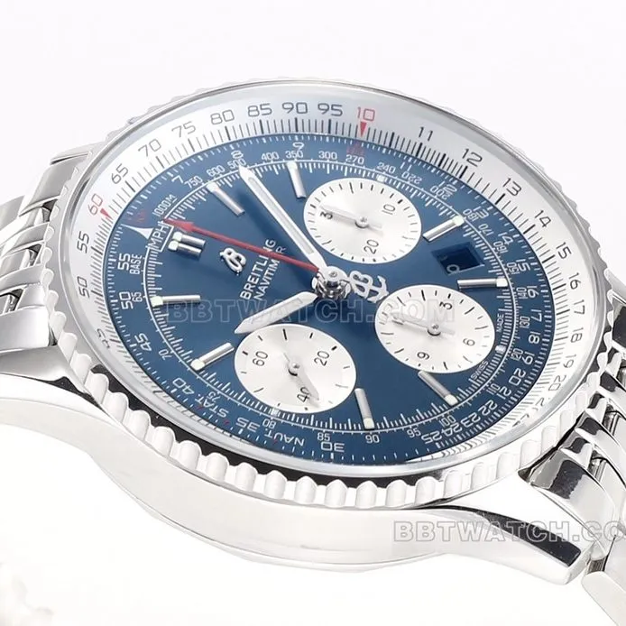 BLS factory Breitling aviation chronograph1:1super watch blue dialAB0127211C1A1front live photo