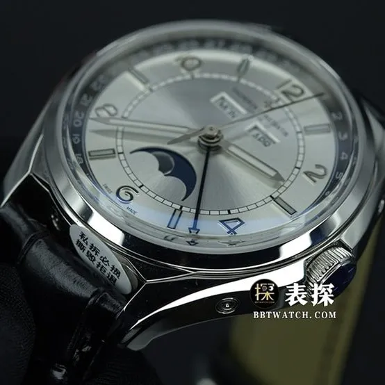 Vacheron Constantin Fifty-Six top watch men's milky gray dial moon phase leather strap model pictures and price weight real shot pictures