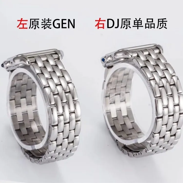 Cartier1:1replica watch,dj cheetah watch, front comparison picture