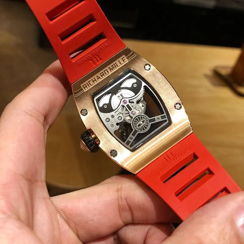 Richard Mille Watch RichardMille Gypsophila Series Men's Mechanical Watch Front View