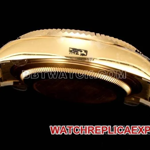 AR+ factory top-tier watch Rolex Navigator gold plate machinery yellow gold steel braceletfront live photo