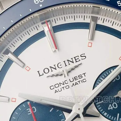 AFLongines Concas 1:1super silver dialsteel bracelet model L3.835.4.98.6front live photo