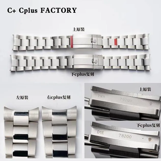 C+ Cplus factory Rolex top collectible watches GMT Cola Ring 126710 true and false comparison review appearance of real pictures