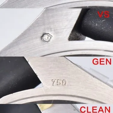 C Factory Yacht Master White Gold Authentic and Fake Comparison Evaluation Rolextop-tier Watch Pointer Comparison Chart