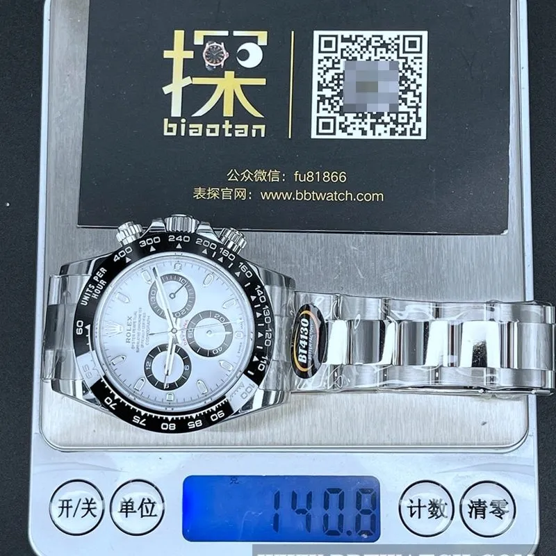 BT factory Rolex Daytona4130 top-tier watch real shot front view