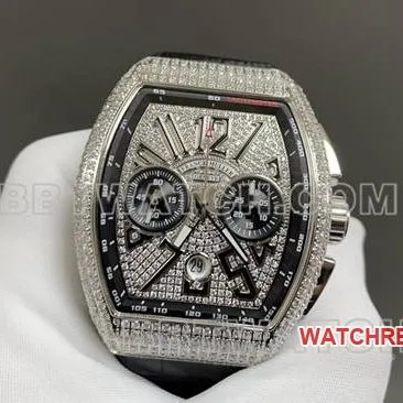 ABF factory watch Frank Muller V45 diamond disc leather braceletfront live photo