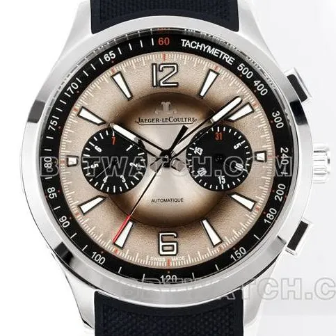 collectible watch Beichen Jaeger-LeCoultre gray dial mechanical black rubber model front live photo