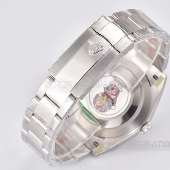 C Factory Rolex Log 1:1top-tier replicawhite dial41mm three-row link m126334-0009side live photo