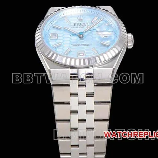 ES factory Rolex land type top-tier 1:1high-quality replicablue dial127236front live photo