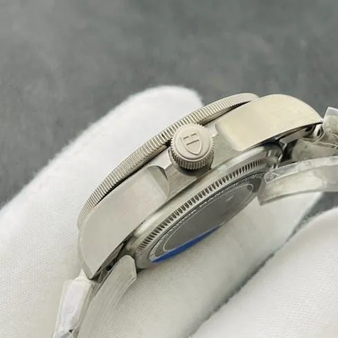 top-tier Tudor 25500TN blue titanium watch front view