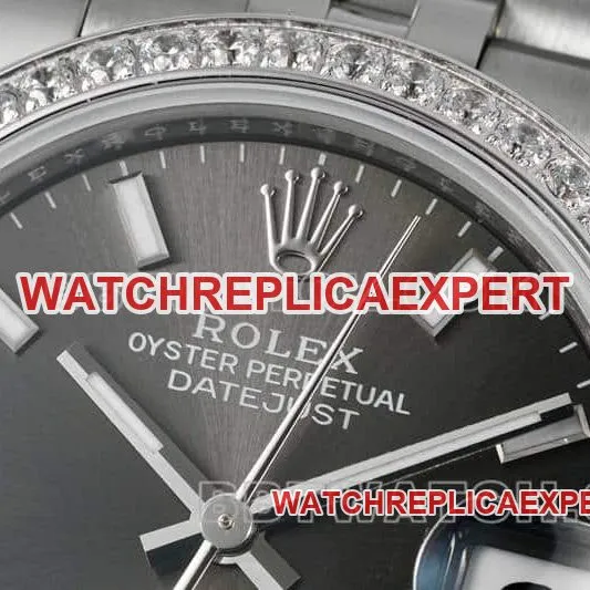 ARF FactoryRolex log 1:1super cloneblack dialdiamond bezel31mm five grid link 278289front live photo
