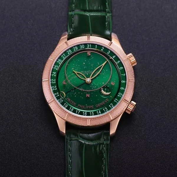 replicaPatek Philippe watch complex function starry sky series 5106R/5102/6104rose goldgreen dialclasp picture