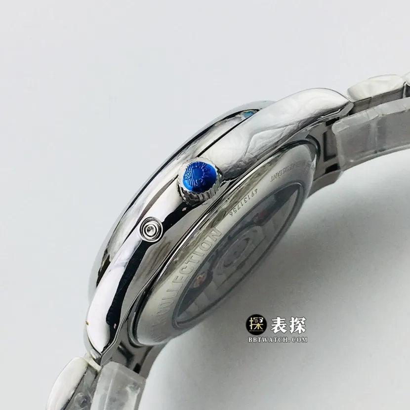 LG factory Longines watchmaking traditional watch men's silver gray plate wheat grain moon phasesteel bracelet model picture and price front live photo