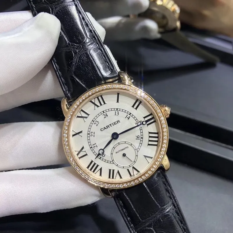 Cartier London Series 18K Gold Set with Southern Diamonds Front View