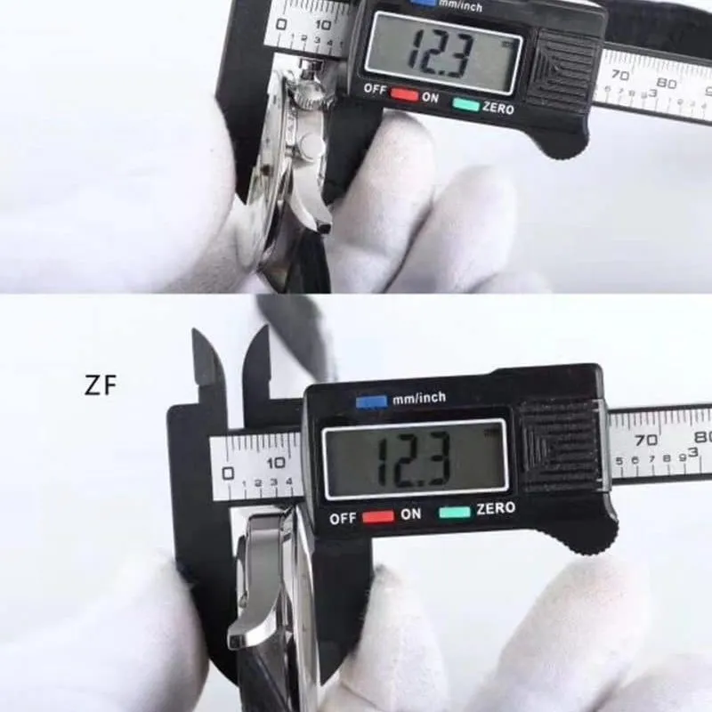 ZF FactoryIWC Portuguese watch IW371446 blue needle watch genuine and fake comparison review front view
