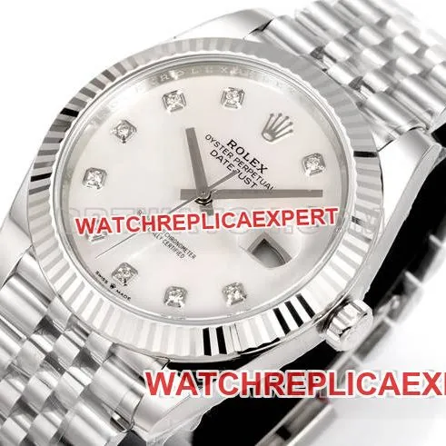 collectible watch JF factory Rolex log dial 3235 mechanical 41mm front live photo