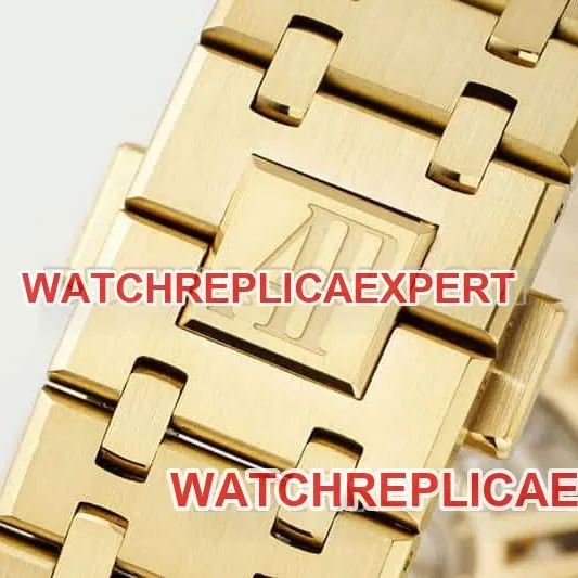 APS factory Audemars PiguetRoyal Oak1:1super smoked gold plate chronograph26240front live photo