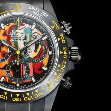 TW factory top-tier replicaRolexDaytona men's black dial yellow rubber strap fully automatic movement watch detail shots
