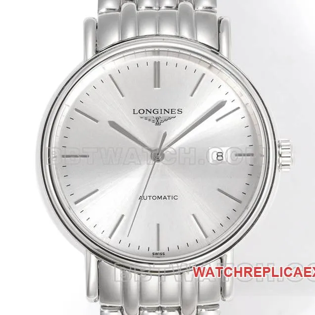Longines watch XC factory elegant 40mmsilver dialL888mechanical movementsteel bracelet front live photo