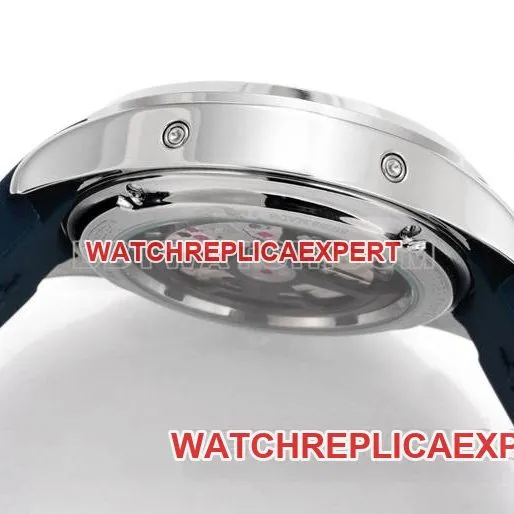 top-tier watch Beichen Jaeger-LeCoultreblue dial mechanical blue rubber model front live photo